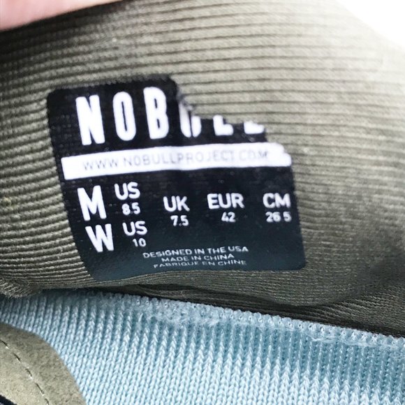 NOBULL Trainers Green Athletic Running Sneakers Shoes Mens 8.5 Womens 10 - Picture 12 of 13